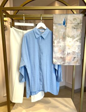 NUSS GÖMLEK BEBE MAVİSİ