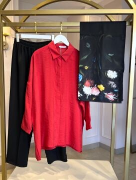 NUSS GÖMLEK KIRMIZI