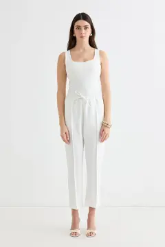 KADRİYE BAŞTÜRK ELLA LİKRALI BORU PAÇA PANTALON