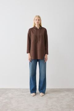 TERZİ DÜKKANI SETA SCUBA TUNIK KAHVE