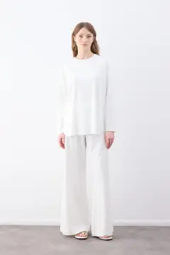 CLOCHE TİRİL UZUN KOLLU T-SHİRT