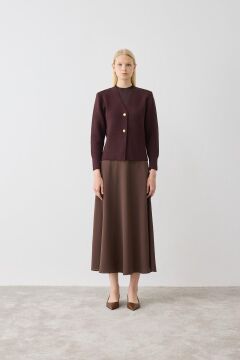 TERZİ DÜKKANI SILVA TRİKO HIRKA KAHVE