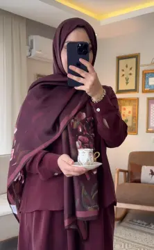 MARA CONCEPT ORKİDE BORDO İPEK ŞAL