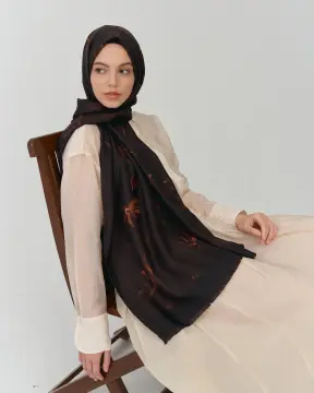 MARA CONCEPT DİANELLA KAHVERENGİ İPEK ŞAL