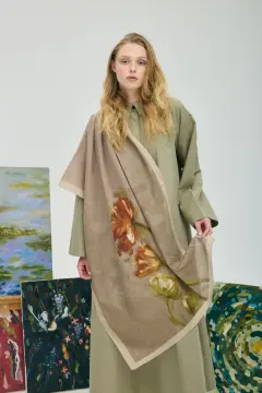 MARA CONCEPT MANOLYA VİZON ŞAL