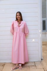 PEMBE KELLY ELBİSE