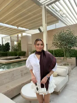 MİHRİE BORDO İMZA  EŞARP