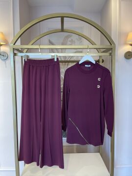 NUSS FERMUAR DETAYLI PANTOLONLU TAKIM