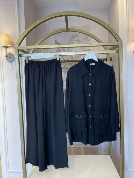 NUSS PANTOLONLU TAKIM SİYAH