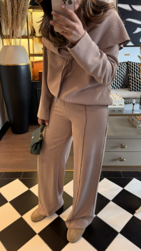 BEJ FİTİLLİ PANTOLON