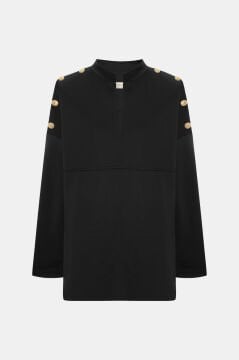 LAVİNİA NEOPREN SWEAT SİYAH