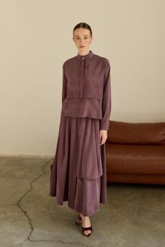 HİLAY BİANCA ALLERLİ ASİMETRİK MODAL ETEKLİ TAKIM