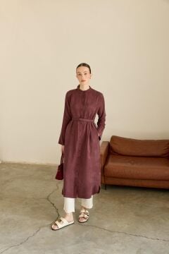 HİLAY RİO ALLERLİ CEPLİ UZUN TUNİK MÜRDÜM