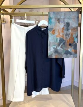 NUSS GÖMLEK LACİVERT