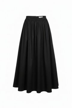 HİLAY GABARDİN KUMAŞLI BÜZGÜLÜ PAMUKLU ETEK