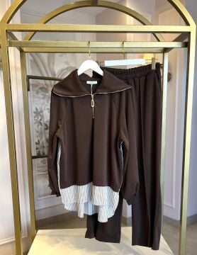 NUSS PANTOLONLU TAKIM KAHVE