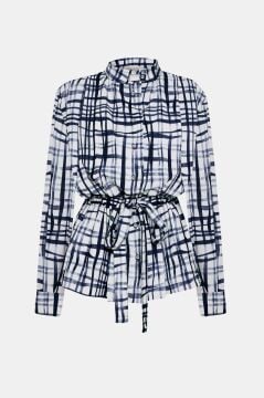 LAVİNİA COUTURE ELARA LACİVERT GÖMLEK