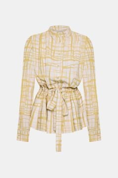 LAVİNİA COUTURE ELARA SARI GÖMLEK