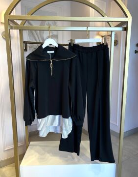 NUSS PANTOLONLU TAKIM SİYAH